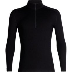 Icebreaker Koszulka Męska Mens 260 Tech Ls Half Zip Black Xl. Czarne koszulki męskie termoaktywne marki Icebreaker, xl, bez wzorów, z wełny, sportowe, bez kołnierzyka, z długim rękawem, długie. W wyprzedaży za 349,00 zł.