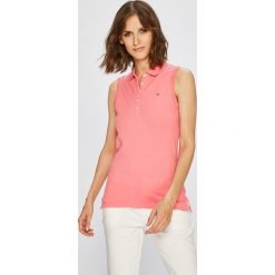 Tommy Hilfiger - Top. Różowe topy damskie TOMMY HILFIGER, l, z bawełny. Za 249,90 zł.