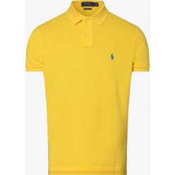 Polo Ralph Lauren - Męska koszulka polo – Custom Slim Fit, pomarańczowy. Pomarańczowe koszulki męskie Polo Ralph Lauren, s, z haftami, z bawełny, klasyczne, polo, bez rękawów. Za 449,95 zł.