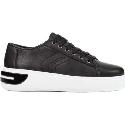 Geox - Buty. Czarne buty sportowe damskie Geox, ze skóry. W wyprzedaży za 399,90 zł.