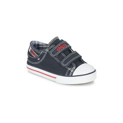 Buty Dziecko Chicco CAFFE. Niebieskie trampki chłopięce marki Chicco, bez wzorów, bez zapięcia. Za 149,00 zł.
