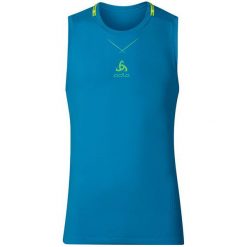 Odlo Koszulka męska Ceramicool seamless Singlet niebieska r. XL. Niebieskie koszulki sportowe męskie Odlo, m. Za 87,78 zł.