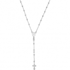 Srebrny naszyjnik - (D)60 cm. Szare naszyjniki damskie marki Alicja & Maria, srebrne. W wyprzedaży za 139,95 zł.