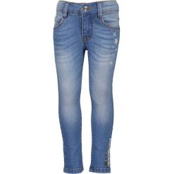 Blue Seven - Jeansy dziecięce 92-128 cm. Niebieskie jeansy dziewczęce Blue Seven, bez wzorów, z elastanu. W wyprzedaży za 49,90 zł.