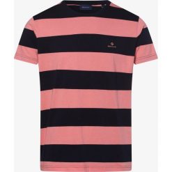 Gant - T-shirt męski, różowy. Różowe t-shirty męskie GANT, m, w paski, z bawełny, bez kołnierzyka. Za 179,95 zł.
