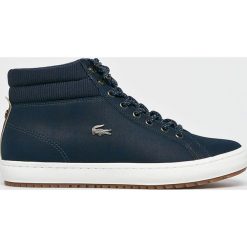 Lacoste - Buty. Niebieskie buty sportowe męskie marki Lacoste, z gumy, na sznurówki. W wyprzedaży za 499,90 zł.
