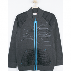 Bluza. Czarne bez kategorii marki TECHNOLOGY OF TOMORROW, z aplikacjami, z bawełny, z długim rękawem, długie. Za 59,90 zł.