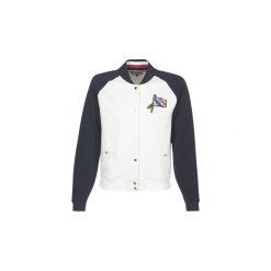 Sukienki krótkie Tommy Hilfiger CAMILA-HOODED-DRESS. Białe sukienki hiszpanki TOMMY HILFIGER, l, z krótkim rękawem, mini. Za 461,30 zł.