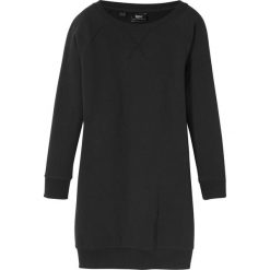 Sukienka dresowa bonprix czarny. Czarne sukienki dziewczęce bonprix, bez wzorów, z bawełny, sportowe, bez rękawów, sportowe. Za 44,99 zł.