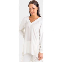 BLUZA Twinset. Białe bluzy damskie Twinset, bez wzorów, bez rękawów, bez kaptura. Za 503,20 zł.