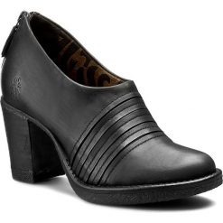 Półbuty FLY LONDON - Horafly P143775000 Black. Czarne półbuty damskie skórzane marki Fly London, na obcasie. W wyprzedaży za 359,00 zł.