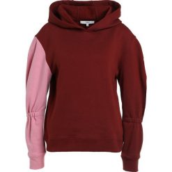 Bluzy damskie: Tibi SCULPET HOODIE Bluza z kapturem burnt red multi