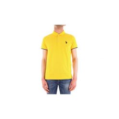 Koszulki polo z krótkim rękawem U.S Polo Assn. 51598-50313. Żółte koszulki męskie U.S. Polo Assn., s, bez wzorów, z krótkim rękawem. Za 242,81 zł.