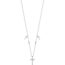 Naszyjniki damskie: Srebrny naszyjnik – (D)41 cm
