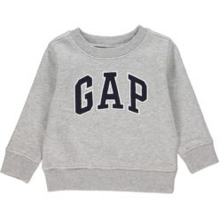 Bluza w kolorze szarym. Szare bluzy niemowlęce Gap Kids, z aplikacjami, bez rękawów, bez kaptura. W wyprzedaży za 65,95 zł.