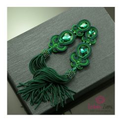 Kolczyki z chwostami Emerald Tassel. Kolczyki damskie Ozdoby Ziemi. Za 320,00 zł.