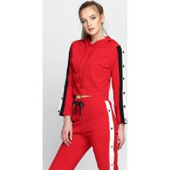 Bluzy damskie: Czerwona Bluza Cryptic