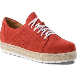 Espadryle ANN MEX - 8605 14D Czerwona. Czerwone espadryle damskie marki Ann Mex, na co dzień, bez wzorów, ze skóry, bez obcasa, na płaskiej podeszwie, bez zapięcia. W wyprzedaży za 219,00 zł.