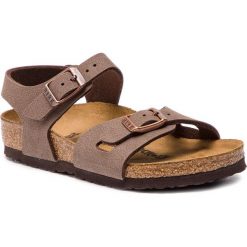 Sandały BIRKENSTOCK - Rio Kids 1012506 Mocha. Pomarańczowe sandały chłopięce Birkenstock, ze skóry ekologicznej, bez zapięcia. Za 189,00 zł.
