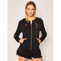 Bluza EA7 Emporio Armani 3HTM04 TJJ5Z 1200. Czarne bluzy damskie EA7 Emporio Armani, l, bez wzorów, z bawełny, bez rękawów, bez kaptura. Za 569,00 zł.