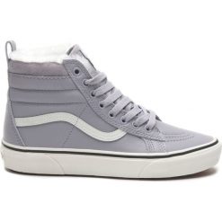 Vans Sk8-Hi MTE Tenisówki Szary. Szare trampki i tenisówki damskie Vans, bez wzorów, ze skóry, bez zapięcia. Za 430,95 zł.