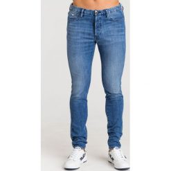 JEANSY SLIM FIT EMPORIO ARMANI. Niebieskie jeansy męskie m, z aplikacjami. Za 539,40 zł.