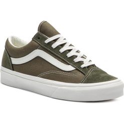 Tenisówki VANS - Style 36 VN0A3DZ3VTF1 Grape Leaf/Blanc De Blanc. Zielone półbuty damskie Vans, na co dzień, bez wzorów, ze skóry, bez zapięcia. W wyprzedaży za 219,00 zł.