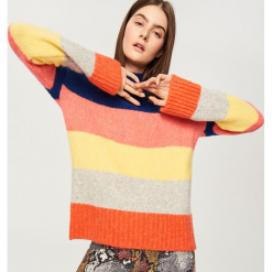 Sweter z domieszką alpaki - Niebieski. Niebieskie swetry klasyczne damskie Reserved, l. Za 79,99 zł.
