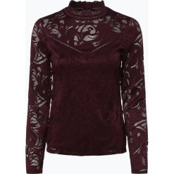 Vila - Bluzka damska – Vistasia, czerwony. Czerwone bluzki damskie Vila, xs, bez wzorów, z koronki, eleganckie, bez kołnierzyka, bez rękawów. Za 129,95 zł.