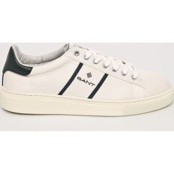 Gant - Buty. Białe buty sportowe męskie GANT, ze skóry, bez zapięcia. Za 439,90 zł.