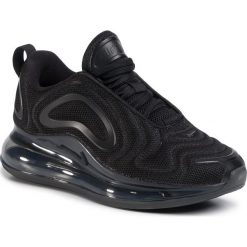 Buty NIKE - Air Max 720 (GS) AQ3196 006 Black/Black/Black. Czarne buty sportowe damskie Nike, bez wzorów, z tworzywa sztucznego, sportowe, nike air max. Za 639,00 zł.
