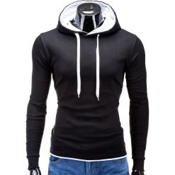 Bluzy męskie: BLUZA MĘSKA Z KAPTUREM CAMILO – CZARNA