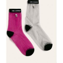 Karl Lagerfeld - Skarpetki (2-pack). Skarpetki damskie KARL LAGERFELD, z aplikacjami, z poliesteru. Za 239,90 zł.
