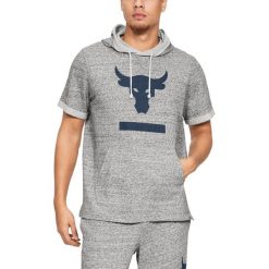 Under Armour Project Rock Terry Bluza Szary. Szare bluzy męskie Under Armour, s, z haftami, z bawełny, rockowe, bez kołnierzyka, bez rękawów, bez kaptura. Za 257,95 zł.