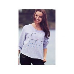 Chmurka szara gruba bez. Szare bluzy damskie marki One mug a day, s, z nadrukiem, z bawełny, bez rękawów, bez kaptura. Za 129,00 zł.