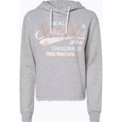 Superdry - Damska bluza nierozpinana, szary. Szare bluzy damskie Superdry, s, z napisami, bez rękawów, z kapturem. Za 329,95 zł.