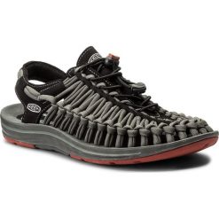 Sandały KEEN - Uneek Flat 1016899 Black/Bossa Nova. Szare sandały męskie Keen, ze skóry ekologicznej, bez zapięcia. W wyprzedaży za 339,00 zł.