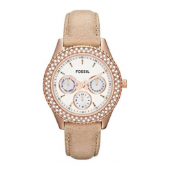 Zegarek "ES3104" w kolorze złotym. Żółte, analogowe zegarki damskie Hugo Boss, Festina & Joop!, ze stali. W wyprzedaży za 239,95 zł.