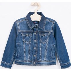 Pepe Jeans - Kurtka dziecięca Legendary 92-180 cm. Niebieskie kurtki chłopięce Pepe Jeans, bez wzorów, z elastanu, krótkie, bez kaptura. W wyprzedaży za 159,90 zł.