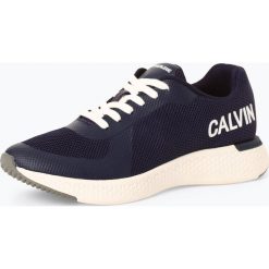Calvin Klein Jeans - Tenisówki męskie, niebieski. Niebieskie trampki męskie marki Calvin Klein Jeans, bez wzorów, z jeansu, bez zapięcia. Za 719,95 zł.
