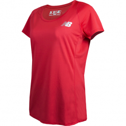 New Balance WT53717RD. Bluzki sportowe damskie New Balance, na jesień, xs, bez wzorów, z materiału, bez kołnierzyka, bez rękawów, bez kaptura, do biegania. Za 99,99 zł.