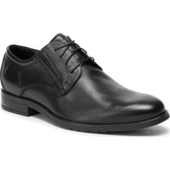 Półbuty NIK - 04-0641-41-5-01-02 Czarny. Czarne buty wizytowe męskie Nik, bez wzorów, ze skóry, eleganckie, bez zapięcia. W wyprzedaży za 239,00 zł.