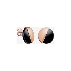 Calvin Klein Kolczyki Czarny Beżowy. Brązowe kolczyki damskie Calvin Klein, złote. Za 368,95 zł.