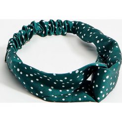 Opaska na włosy w groszki - Turkusowy. Niebieskie opaski damskie Mohito, w grochy. Za 29,99 zł.