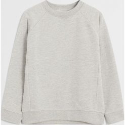 Mango Kids - Bluza dziecięca Crew 110-164 cm. Szare bluzy chłopięce Mango Kids, bez wzorów, z bawełny, bez rękawów, bez kaptura. Za 45,90 zł.
