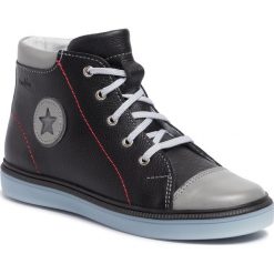 Sneakersy RENBUT - 33-4291 Czarny Popiel. Szare trampki chłopięce RenBut, bez wzorów, ze skóry, bez zapięcia. W wyprzedaży za 179,00 zł.