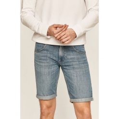 Wrangler - Szorty jeansowe. Niebieskie spodenki i szorty męskie Wrangler, bez wzorów, z bawełny, casualowe. Za 249,90 zł.