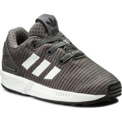 Buty adidas - Zx Flux El I CM8121 Grefiv/Cblack/Ftwwht. Szare półbuty dziewczęce Adidas, na sznurówki. W wyprzedaży za 169,00 zł.