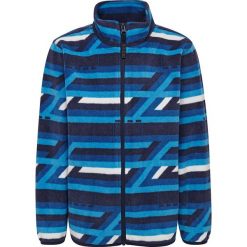 Kurtka polarowa "Siam 707" w kolorze niebiesko-białym. Niebieskie kurtki chłopięce Legowear, w paski, z materiału, bez kaptura. W wyprzedaży za 87,95 zł.