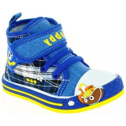 V+J Tenisówki Chłopięce Z Łodzią 20 Niebieskie. Niebieskie buty chłopięce sportowe V+J, bez wzorów, eleganckie, bez zapięcia. Za 49,00 zł.